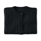 Cotton Cable Knit Cardigan Sweater image number null