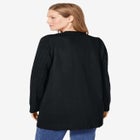 Cotton Cable Knit Cardigan Sweater image number null