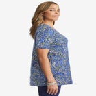 Stretch Cotton Square Neck Tunic image number null