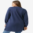 Zip Pocket French Terry Sweatshirt Tunic image number 1