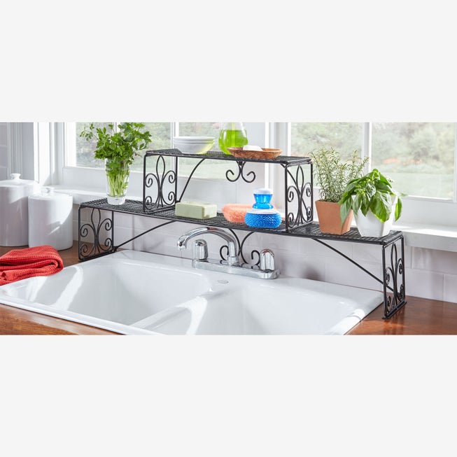 Scroll 2-Tier Over Sink Shelf image number null