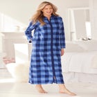 Plush Zip-Front Robe image number null