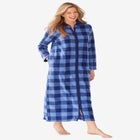 Plush Zip-Front Robe image number null