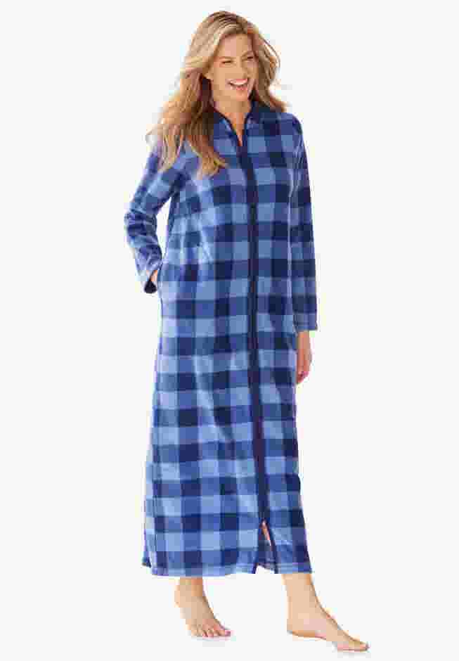 Plush Zip-Front Robe image number 0
