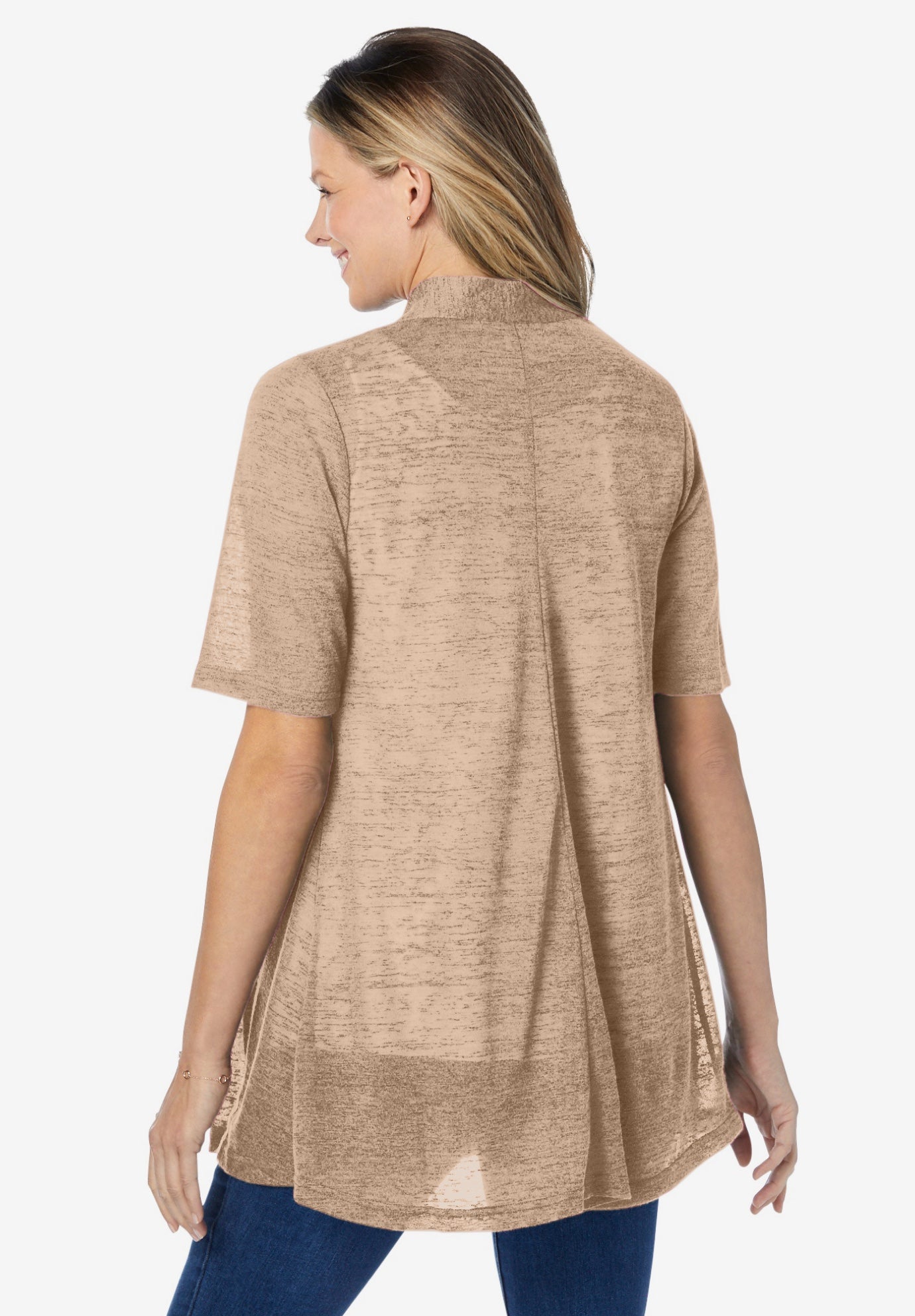 Lightweight Open Front Cardigan Sweater image number 1