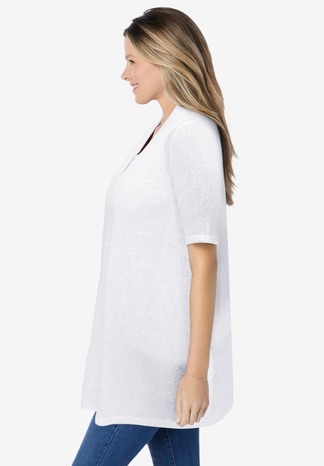 Lightweight Open Front Cardigan Sweater image number 2