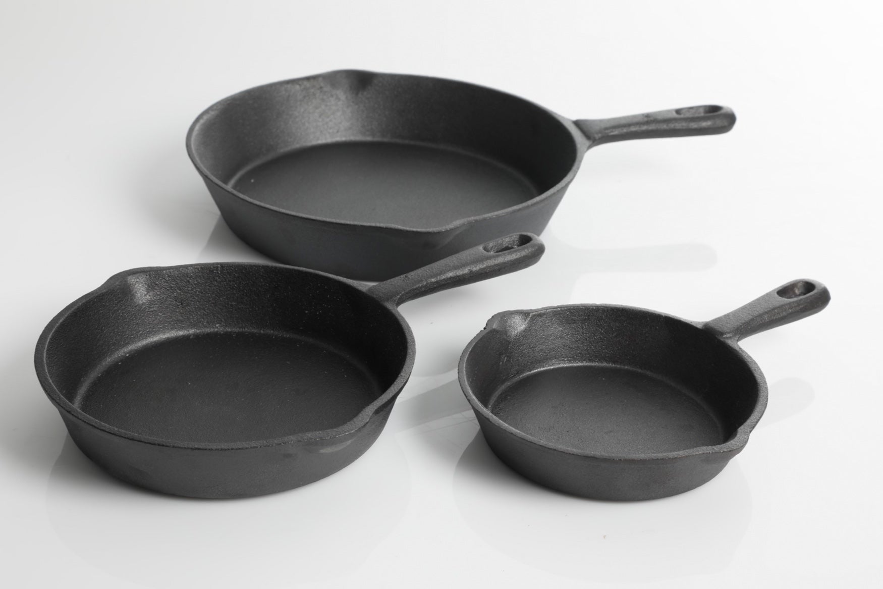 3-Pc. Cast Iron Skillet Set image number 1