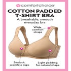 Cotton Wireless Lightly Padded T-Shirt Bra image number null