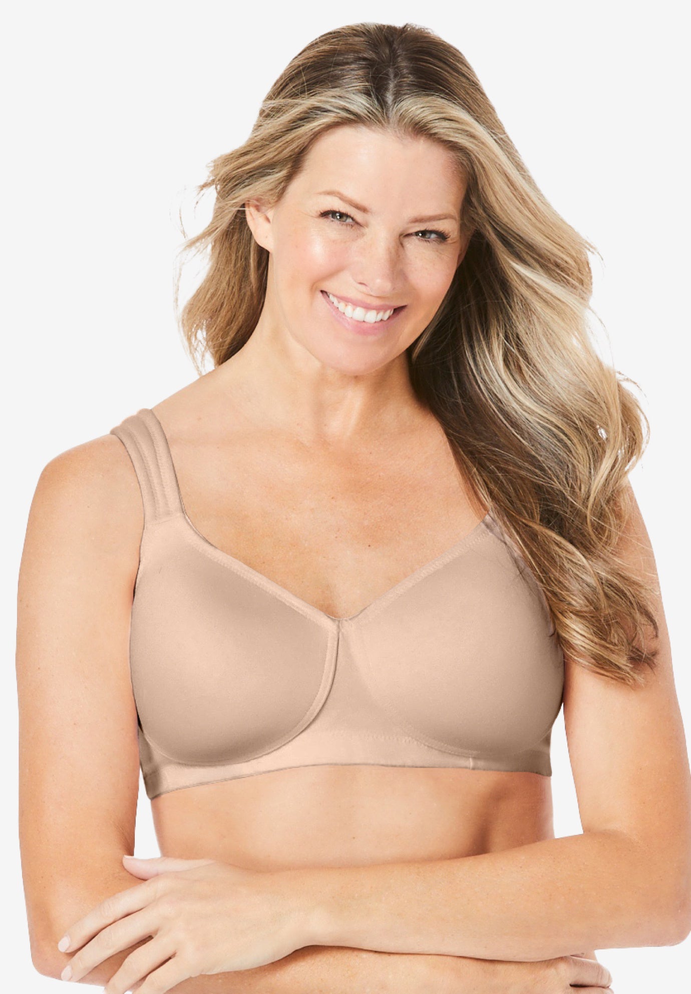 Cotton Wireless Lightly Padded T-Shirt Bra image number 0