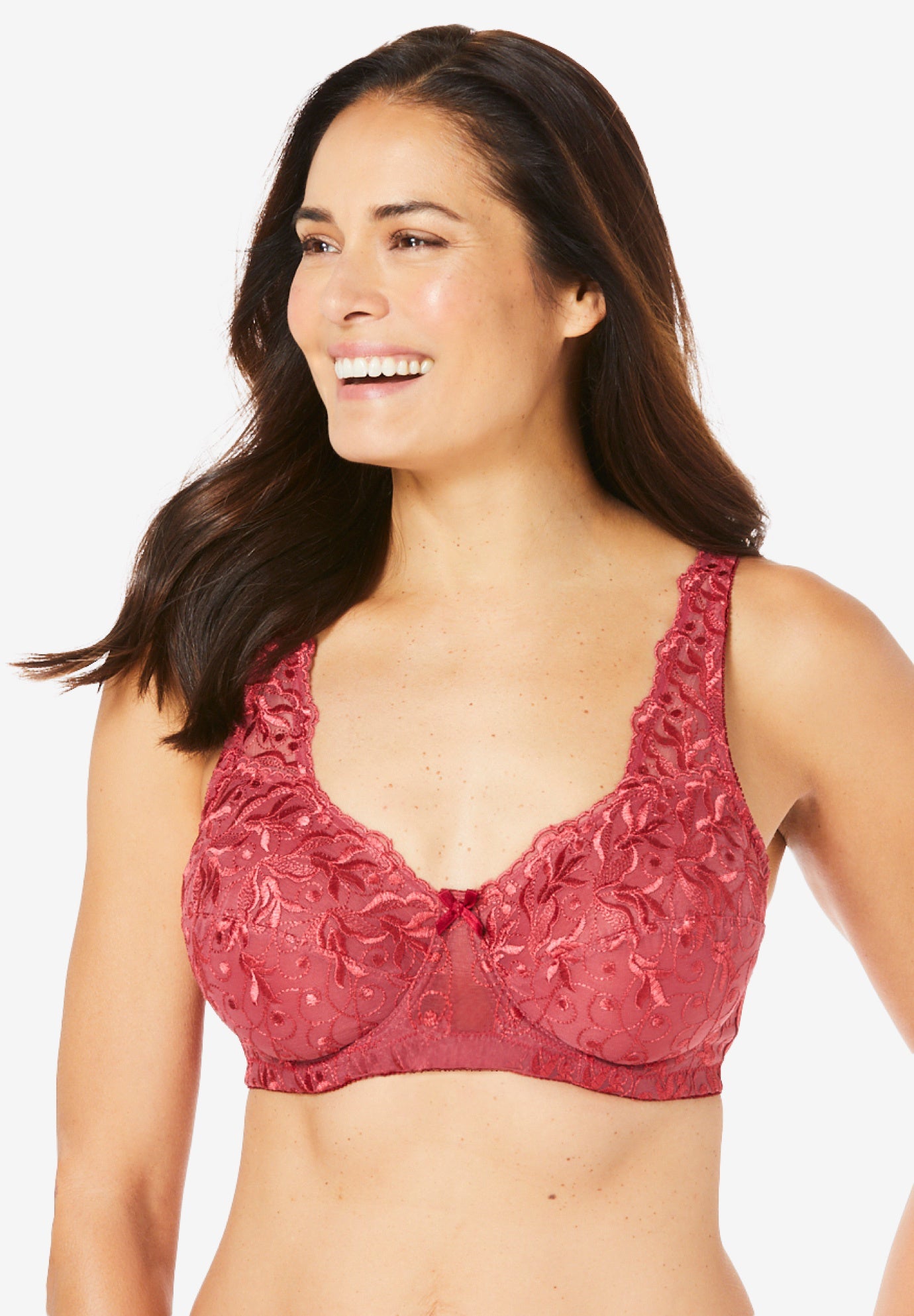 Embroidered Underwire Bra image number 0