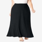 Stretch Knit Maxi Skirt image number null
