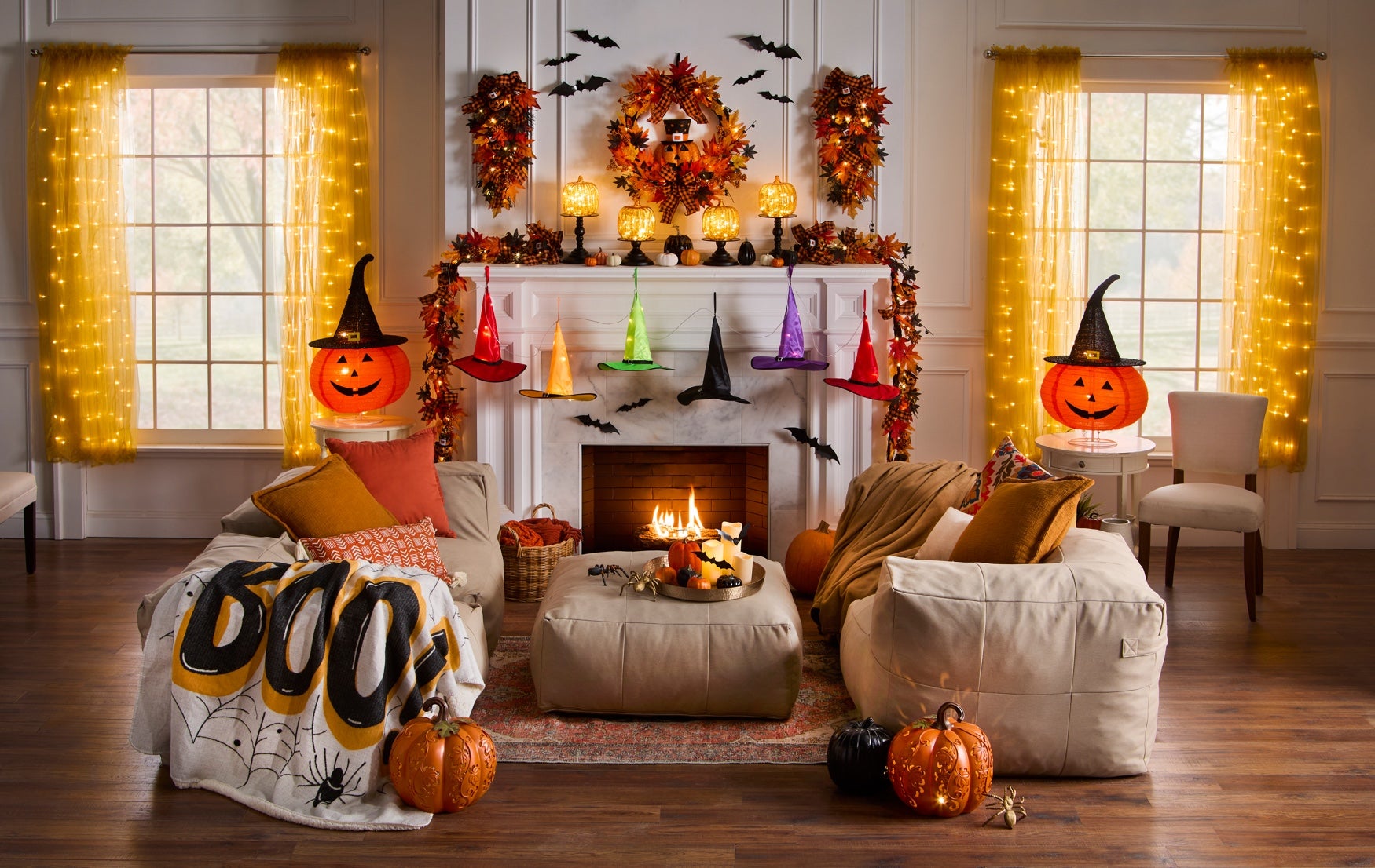 14&frac12;"H x 6"Diam Pre-Lit Mercury Glass Pumpkin on Metal Stand image number 1