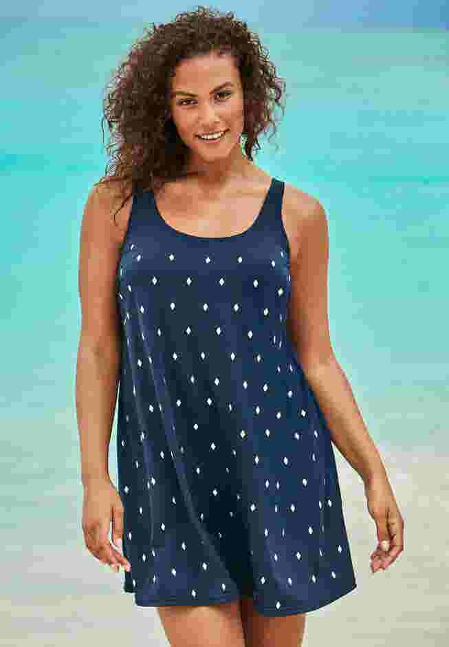 Studded Trapeze Swim Dress image number 0