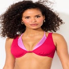 Underwire Shimmer Peekaboo Bikini Top image number null