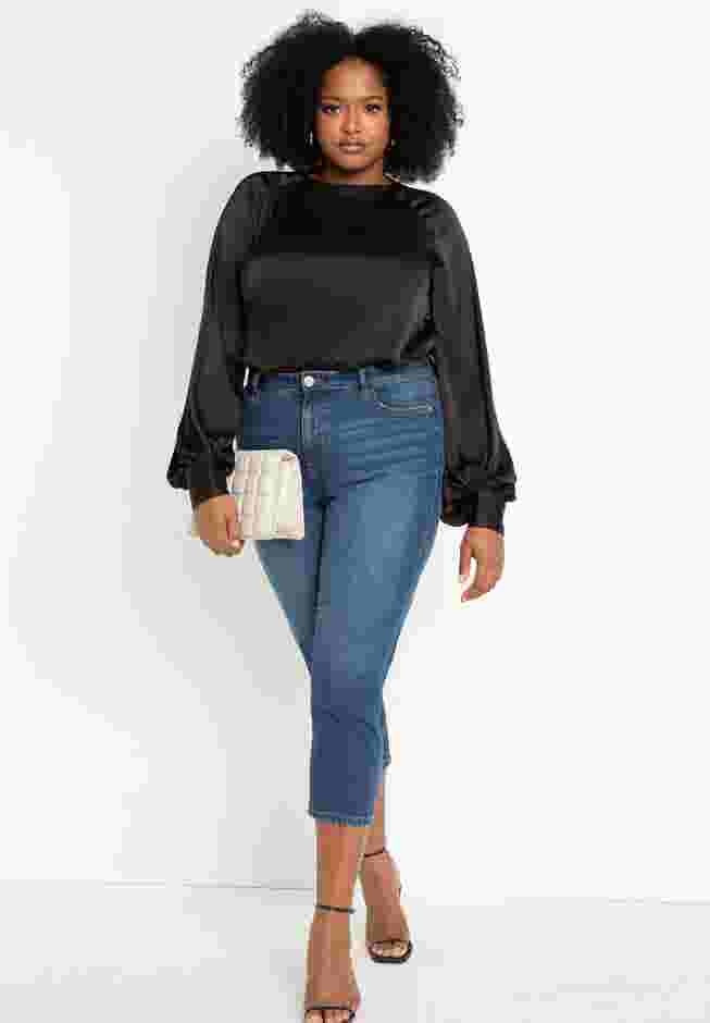 Poet Sleeve Blouse With Tie Back image number 4