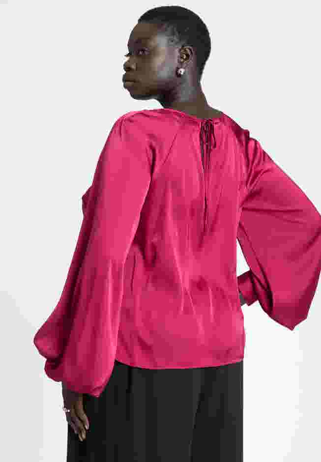 Poet Sleeve Blouse With Tie Back image number 2