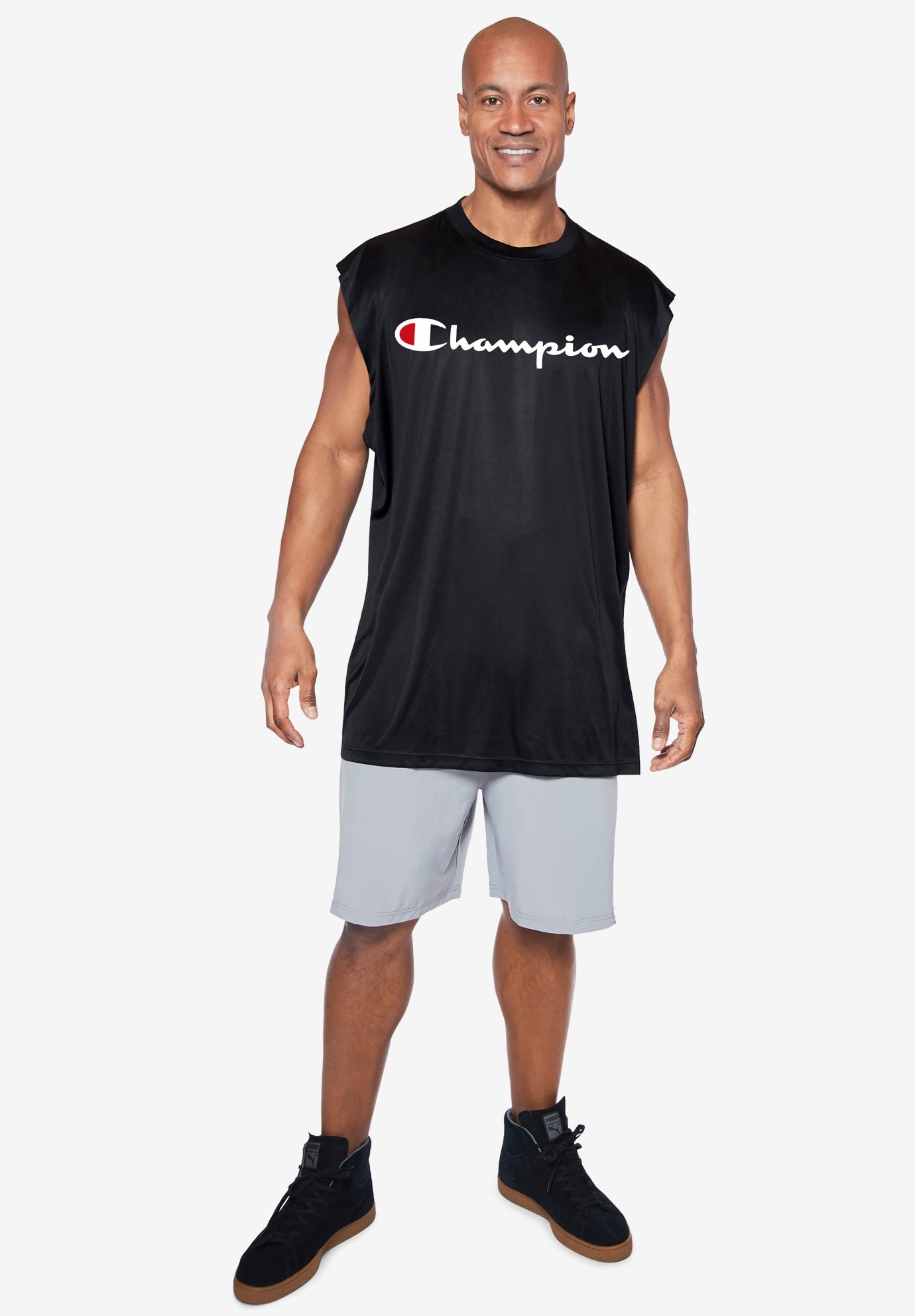 Champion&reg; Script Logo Muscle Tee image number 0