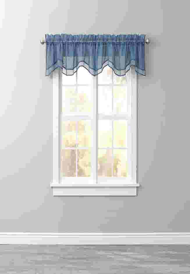 BH Studio Sheer Voile Layered Valance image number 0