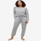 Marled Henley Lounge Top image number null