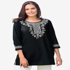 Embroidered Knit Tunic image number null
