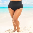 High-Waist Swim Brief with Tummy Control image number null