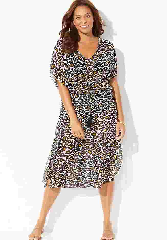 Ariana V-Neck Cover Up Caftan image number 2