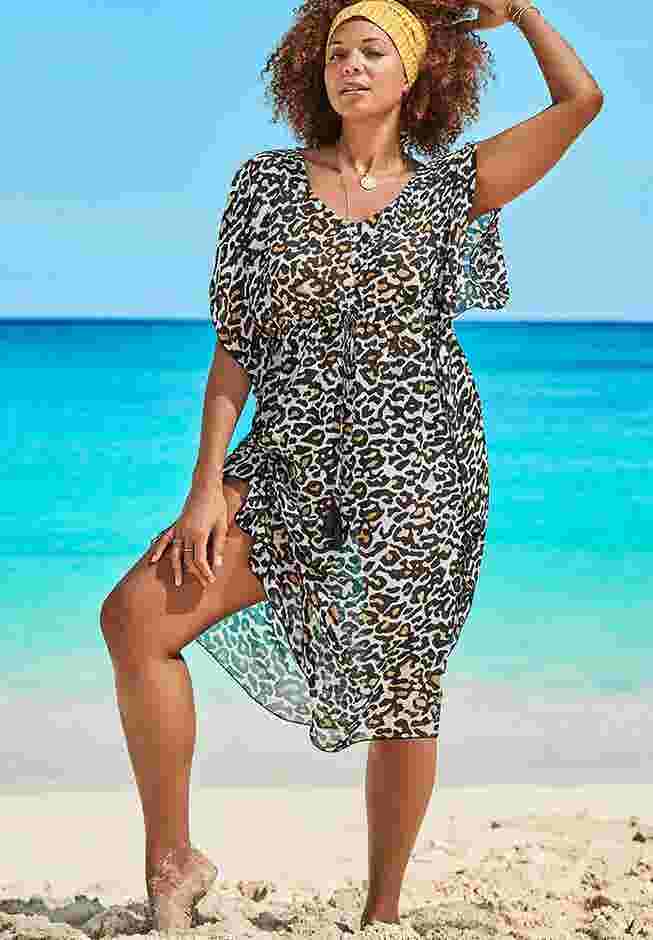 Ariana V-Neck Cover Up Caftan image number 0