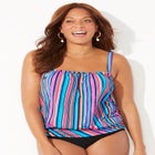 Bandeau Blouson Tankini Top image number null