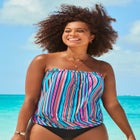Bandeau Blouson Tankini Top image number null