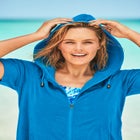 Hooded Terry Swim Cover Up image number null