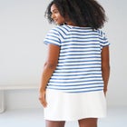 Rounded V-neck Tee image number null