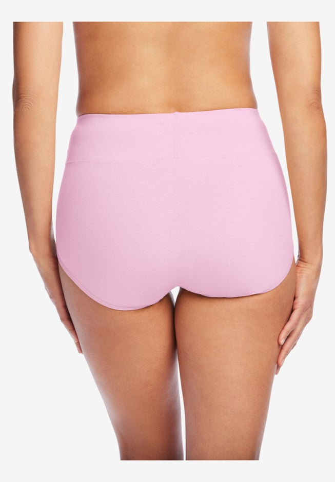 Cotton Spandex Comfort Waist Brief 2-Pack image number 3