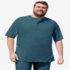 Shrink-Less Lightweight Henley T-Shirt image number null