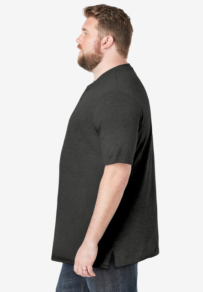Shrink-Less Lightweight Henley T-Shirt image number 2