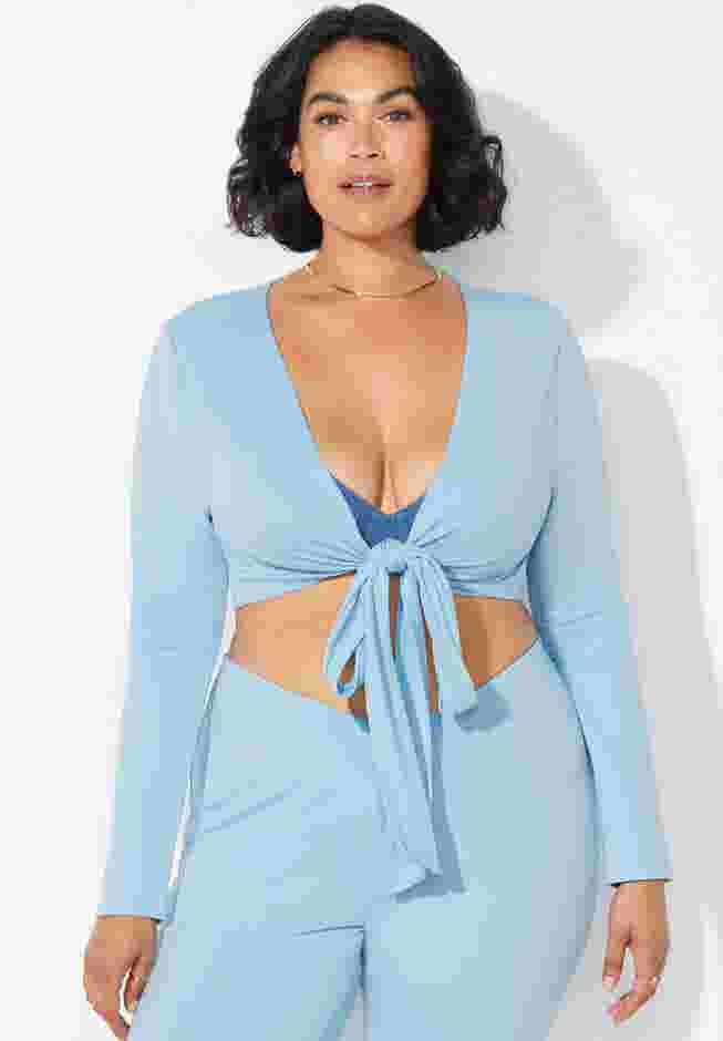 The '70s Tie Front Top image number 6
