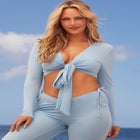 The '70s Tie Front Top image number null