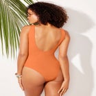 Square Neck Color Block Swimsuit image number null