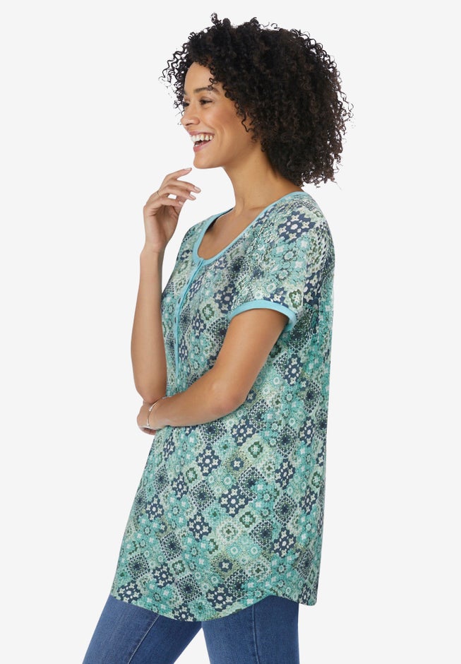 Knit Henley Tunic image number 1