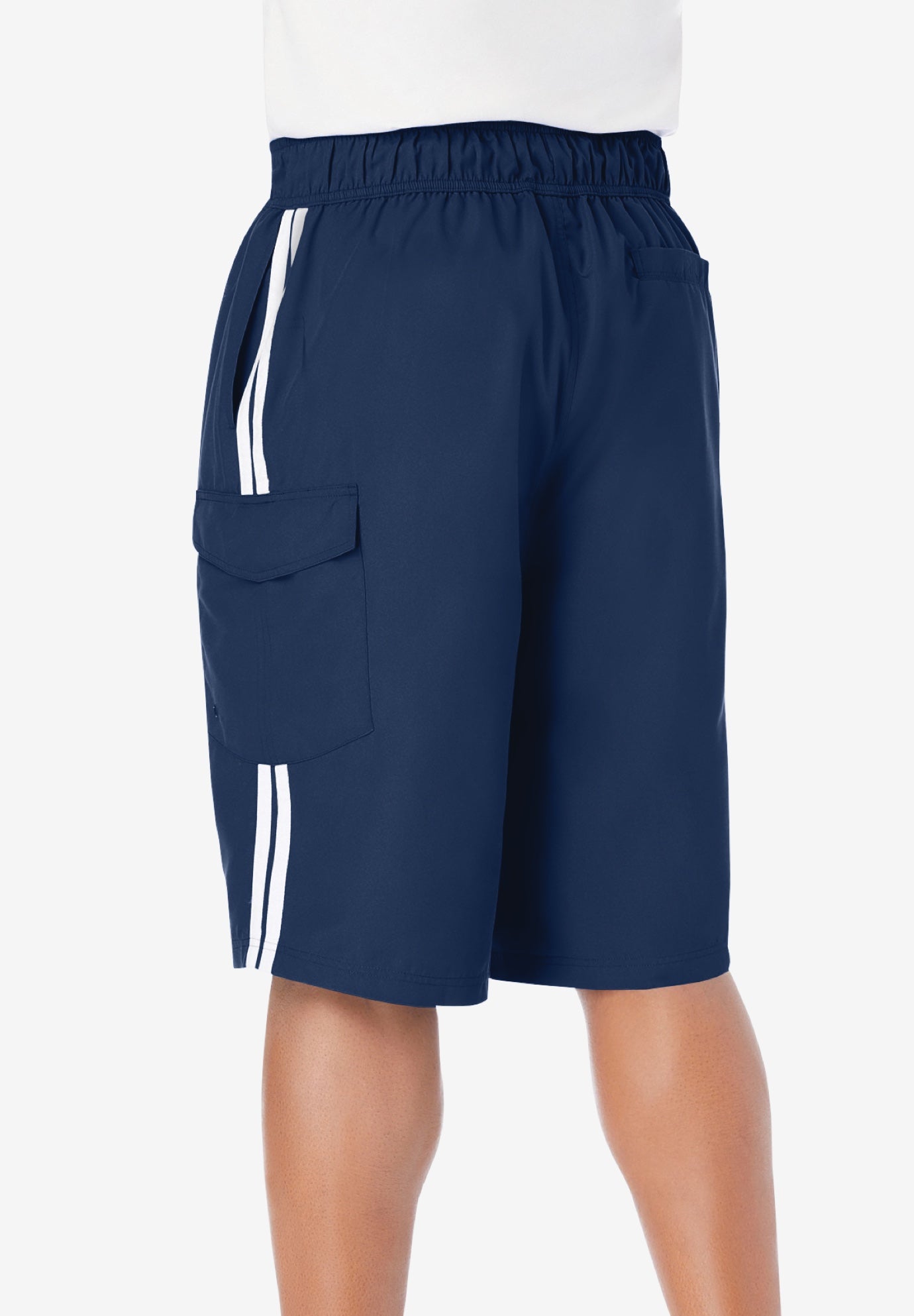 10" Double Stripe Swim Board Shorts image number 4