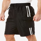 10" Double Stripe Swim Board Shorts image number null