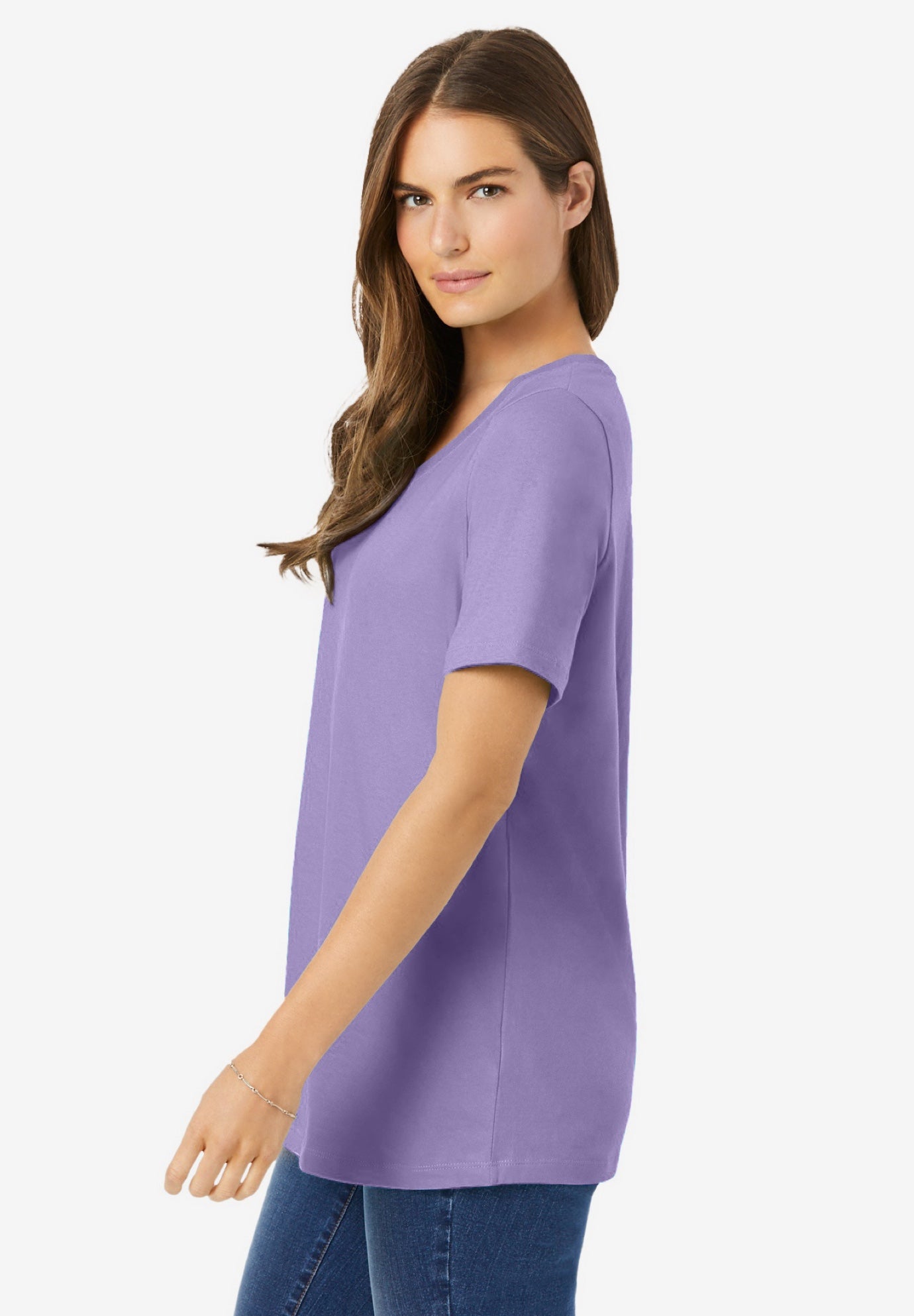 Perfect Short-Sleeve Scoopneck Tee image number 2