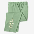 7-Day Knit Embroidered Straight-Leg Pull-On Pants image number null