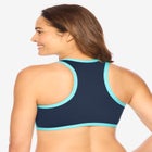 V-Neck Colorblock Sports Bra image number null