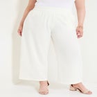 Cropped Wide-Leg Knit Pants image number null