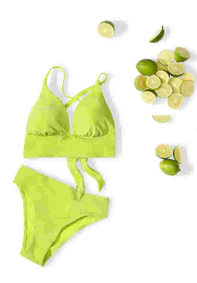Longline Sparkle Bikini Top image number 4
