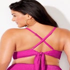 Longline Sparkle Bikini Top image number null