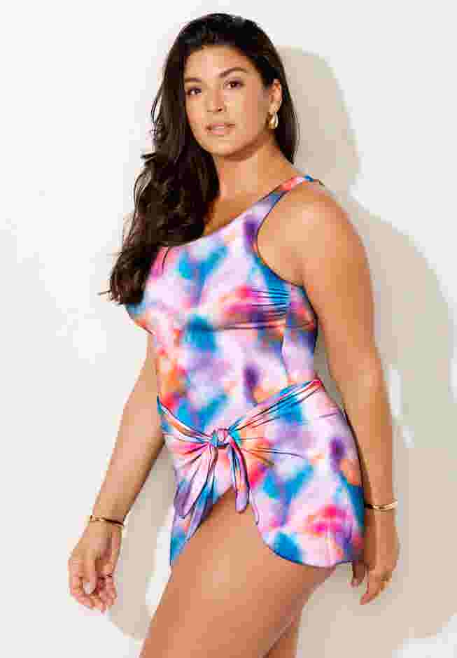 Adjustable Sarong Swimdress image number 2