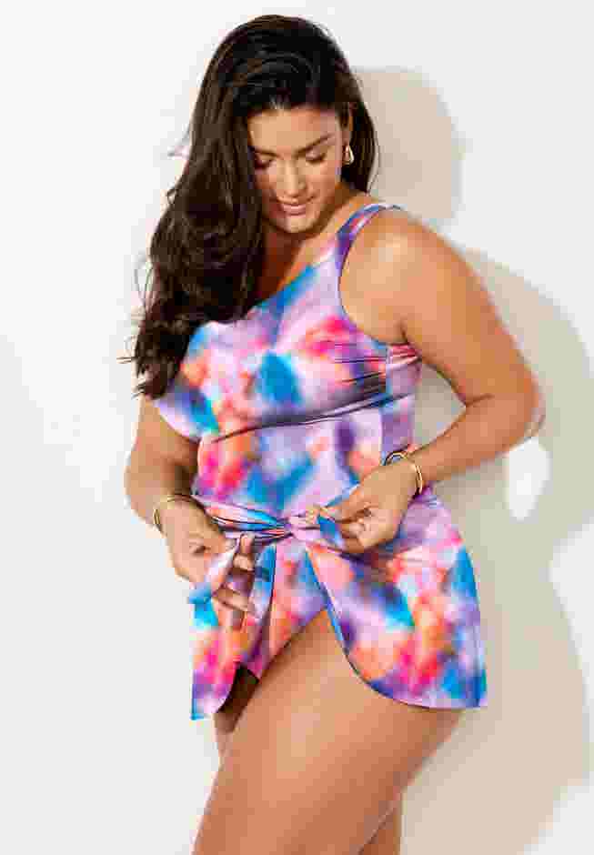 Adjustable Sarong Swimdress image number 3