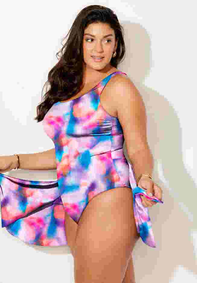 Adjustable Sarong Swimdress image number 4