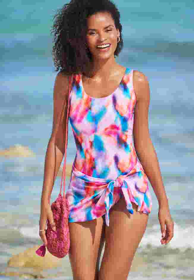 Adjustable Sarong Swimdress image number 0